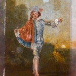 Copie de l'Indifférent de Watteau. Huile sur papier.