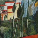 Copie paysage du sud de Modigliani.